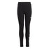 Leggings neri da bambina con logo sulla gamba adidas Essentials Linear Logo, Abbigliamento Sport, SKU a753000020, Immagine 0